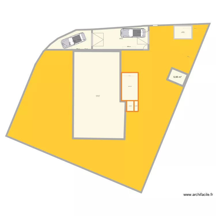 sp3c cl&ocirc;ture garage 2 18 08 2024. Plan de 
