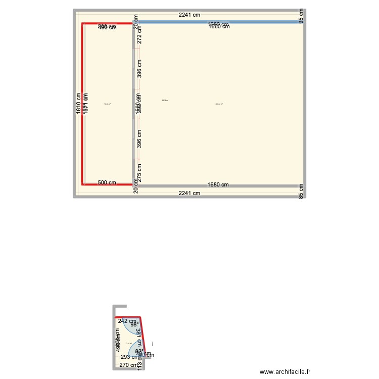 depot veranda. Plan de 0 pièce et 0 m2