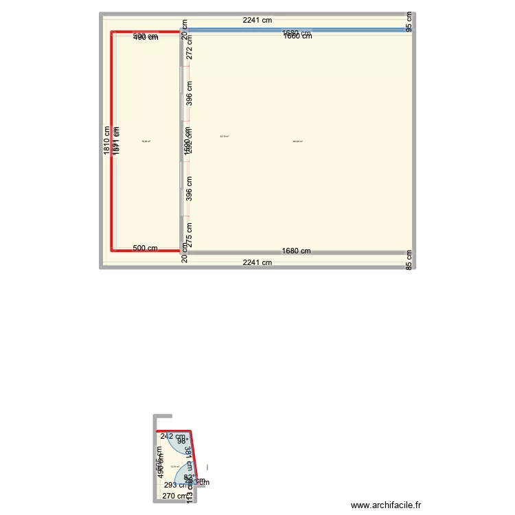 depot veranda. Plan de 