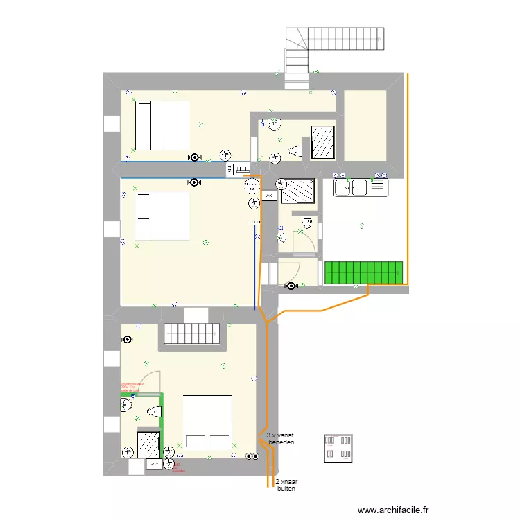 ontwerp electra en installatie. Plan de 