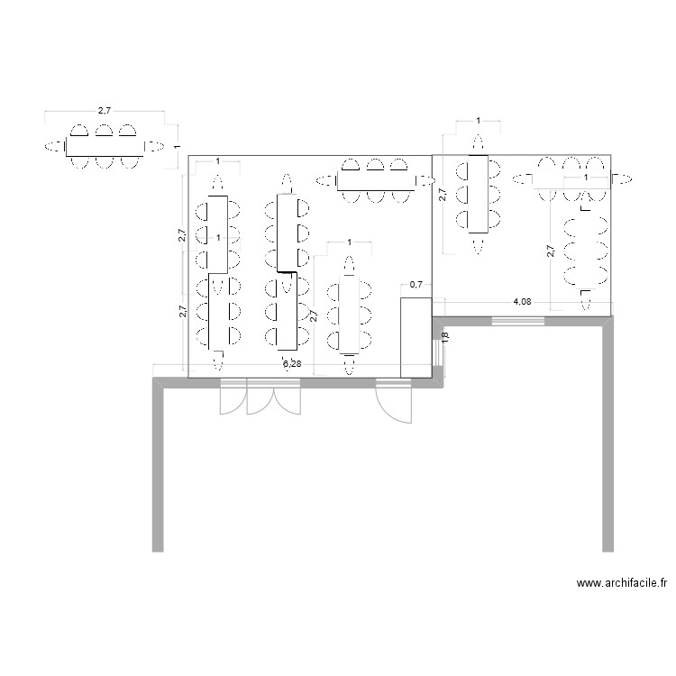 terrasse. Plan de 0 pièce et 0 m2