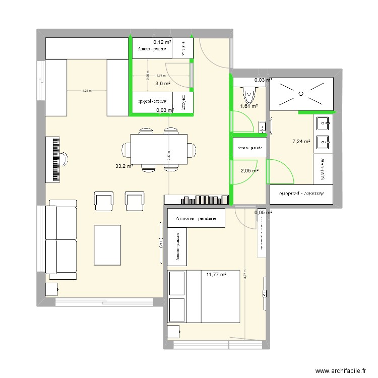 Charles - Construction / Aménagement. Plan de 10 pièces et 60 m2