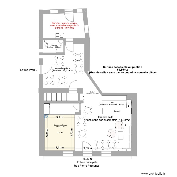 CROAZAC CAFÉ. Plan de 0 pièce et 0 m2
