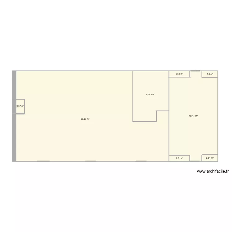 maison. Plan de 8  et 90 m²