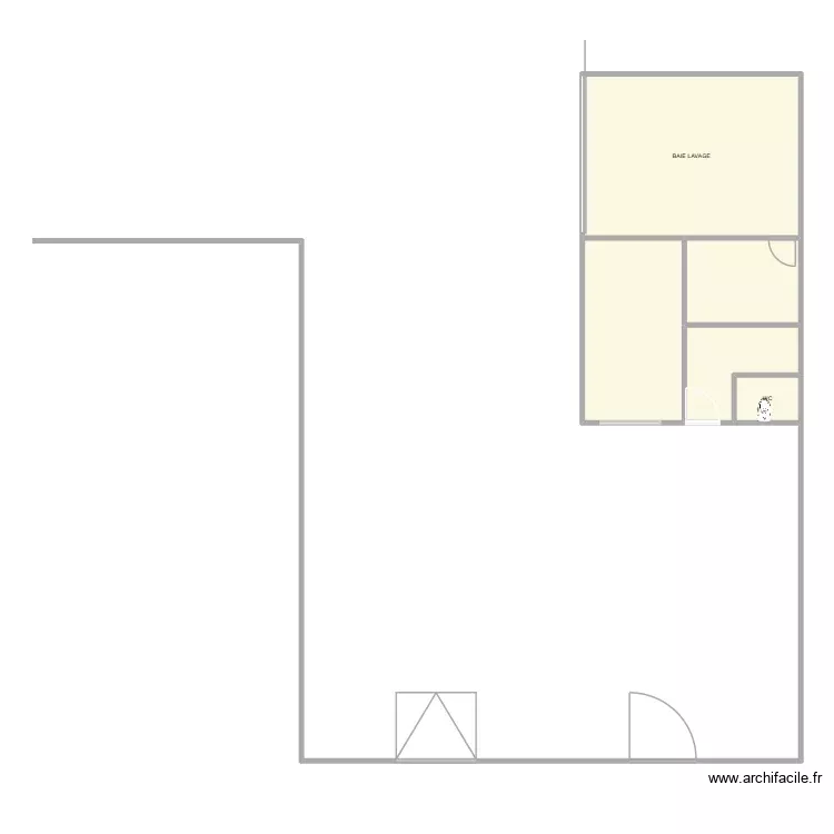 PROJET MAGASIN. Plan de 5 Pièces et 65 m²