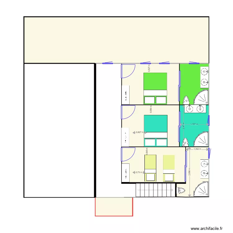 LILLE. Plan de 18  et 198 m²
