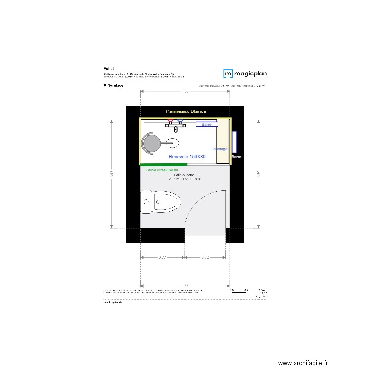Plan Projet  Foliot. Plan de 0 pièce et 0 m2