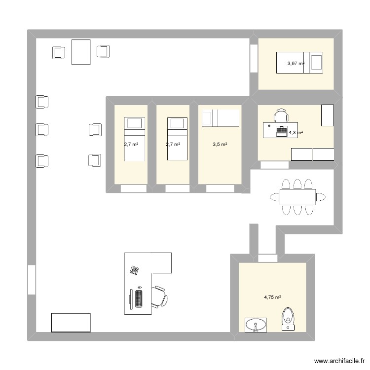 bodyminute. Plan de 0 pièce et 0 m2 bodyminute. Plan de 0 pièce et 0 m2