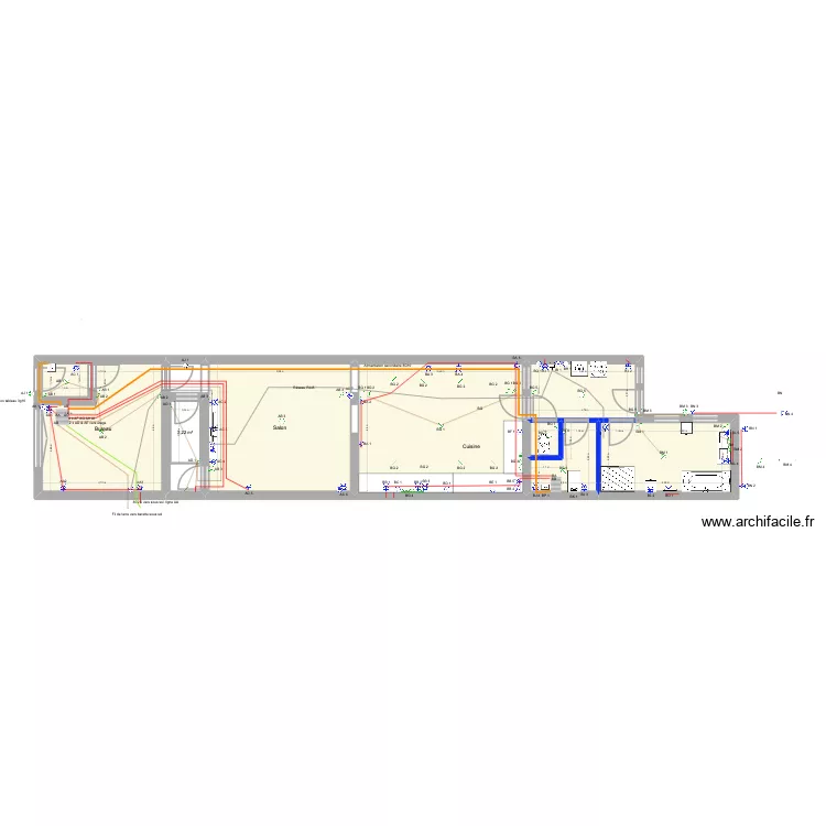 Mel_3_2_Cuisine. Plan de 17  et 230 m²