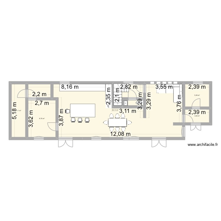 MAISON. Plan de 0 pièce et 0 m2
