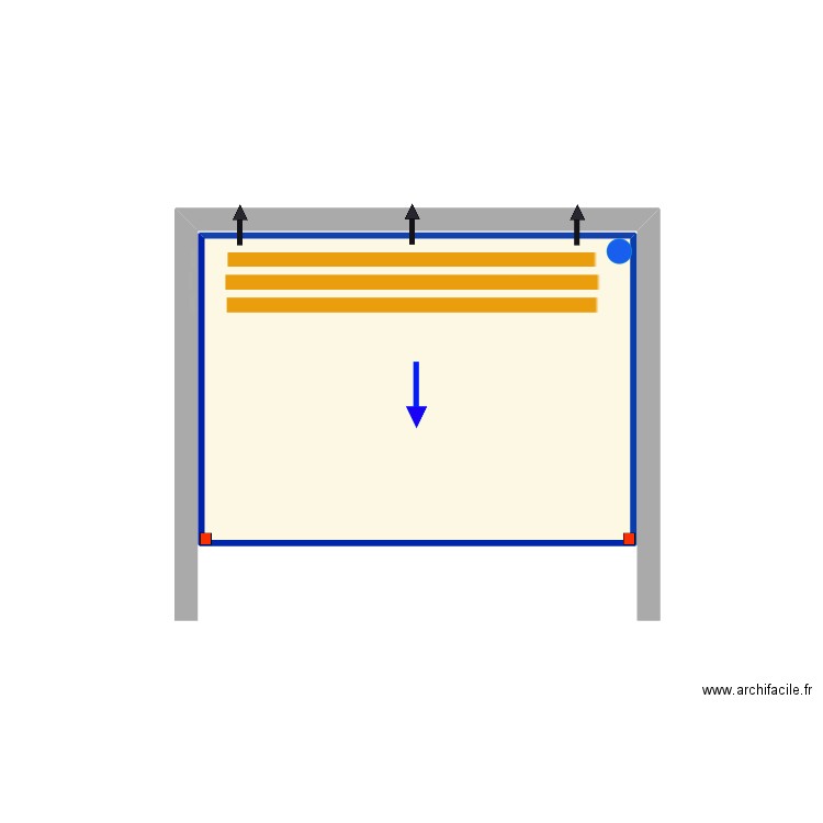 Glenn - LAGOS . Plan de 1 pièce et 18 m2