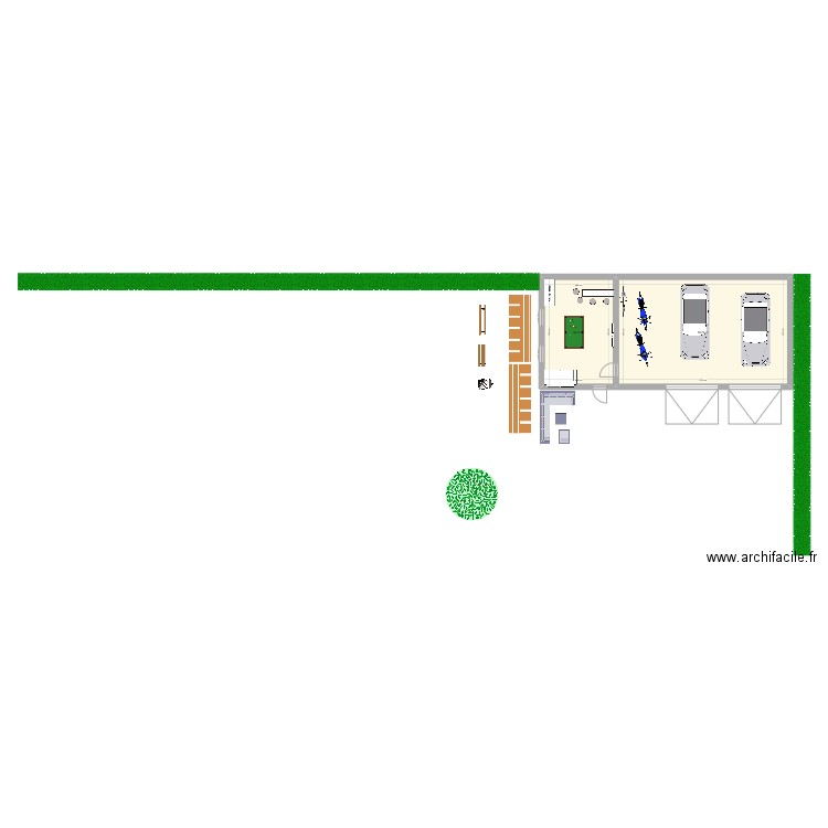 Garage. Plan de 0 pièce et 0 m2