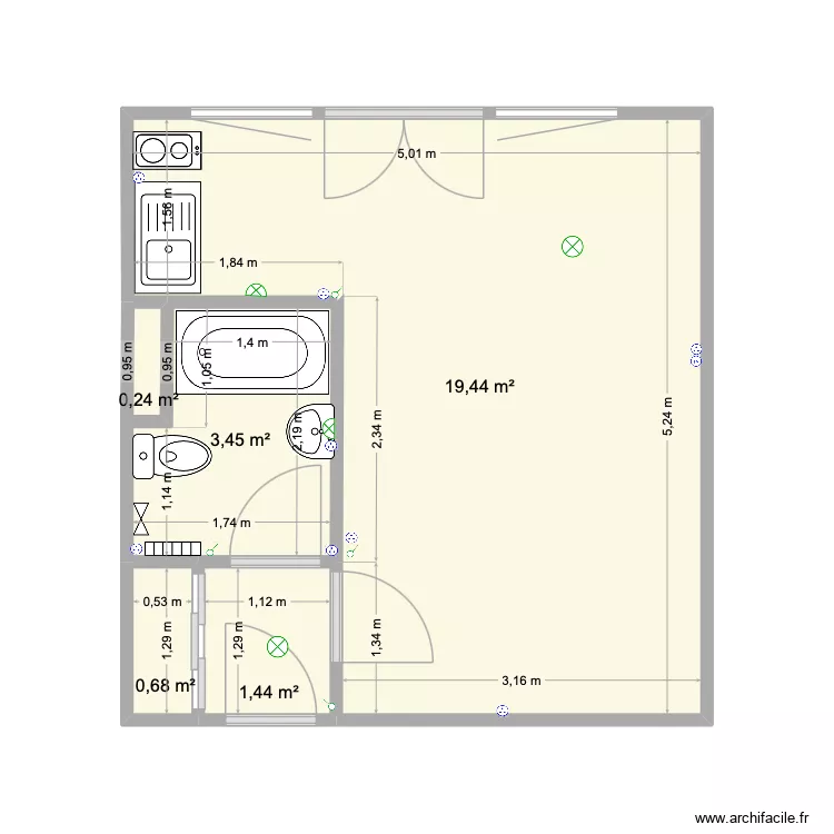 A12. Plan de 5 et 25 m² A12. Plan de 5 et 25 m²