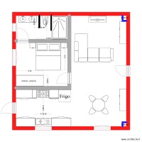 Plan 13 - Appartement 8 x 8 - Aménagement