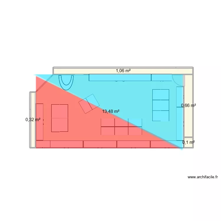 plan micromania. Plan de 5  et 16 m²