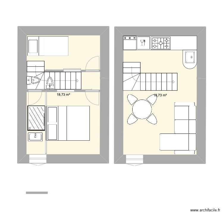 RDC Ruine Bestue. Plan de 0 pièce et 0 m2
