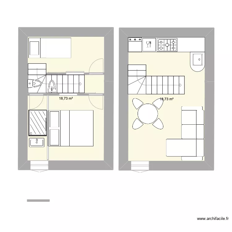 RDC Ruine Bestue. Plan de 