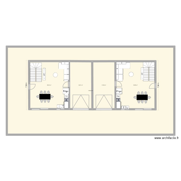 SCI JM PROJECT. Plan de 5 pièces et 438 m2