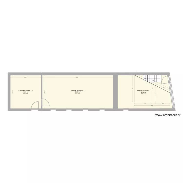 jemmapes. Plan de 4 et 77 m² jemmapes. Plan de 4 et 77 m²