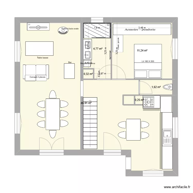 ARBUSIGNY 2 RdC. Plan de 