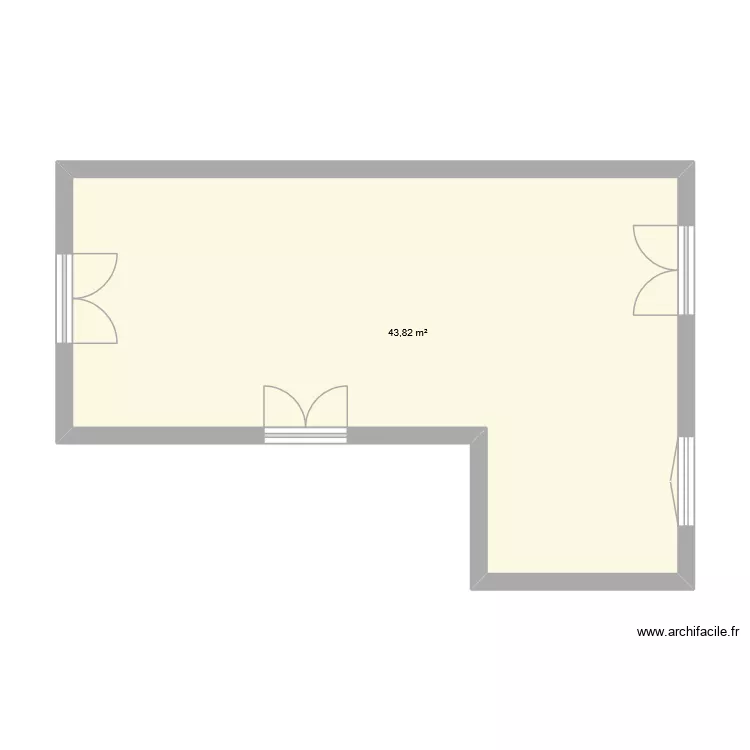 Salle salon. Plan de 