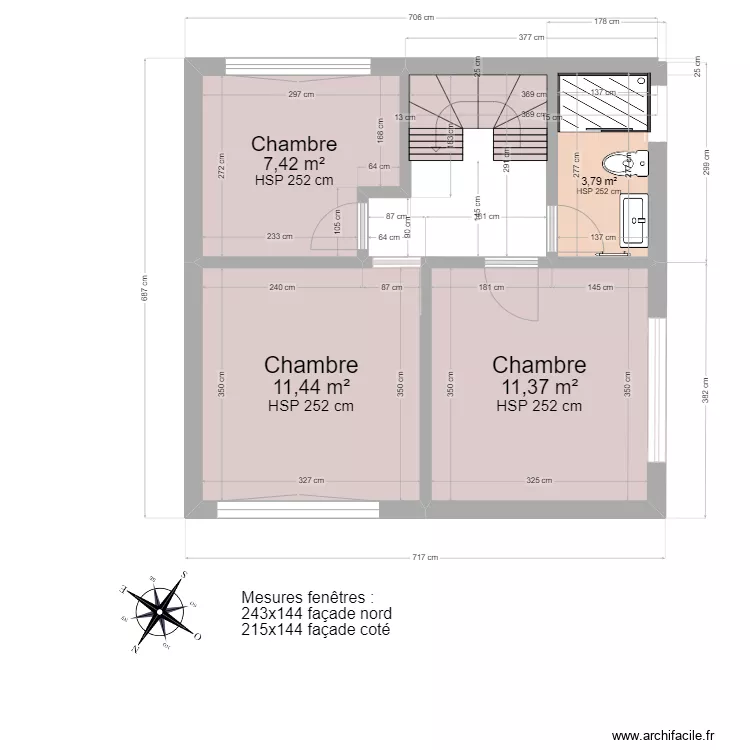 Plan avec dimensions 1er. Plan de Plan avec dimensions 1er. Plan de
