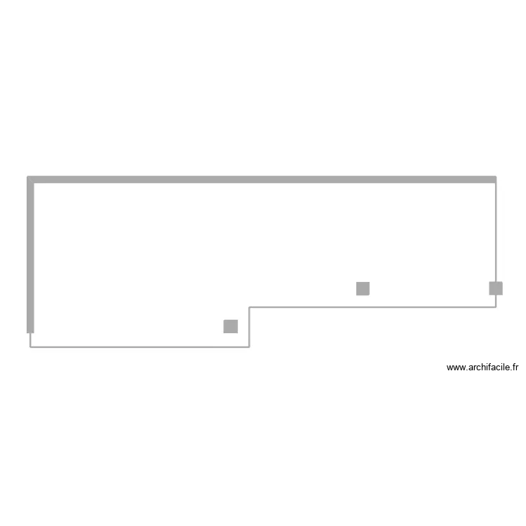 Plan garage actuel. Plan de 
