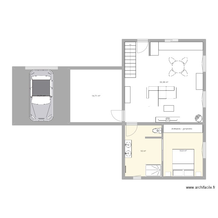 quentin jess bon sens. Plan de 0 pièce et 0 m2