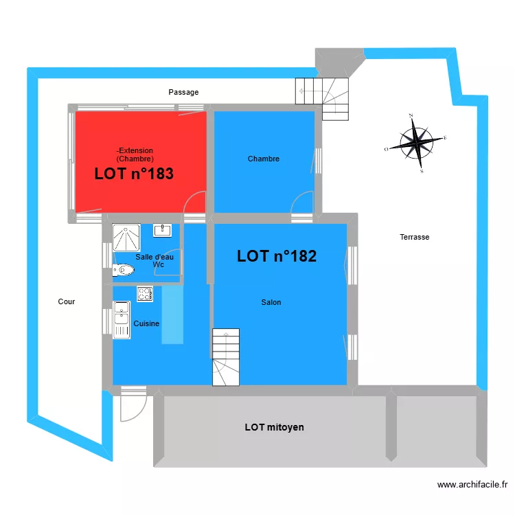BARB&Eacute; SEVESTRE. Plan de 9  et 140 m²
