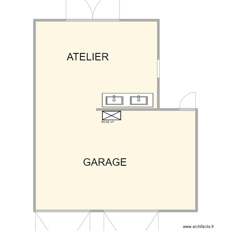 PLAN RDC - JACQUART. Plan de 0 pièce et 0 m2