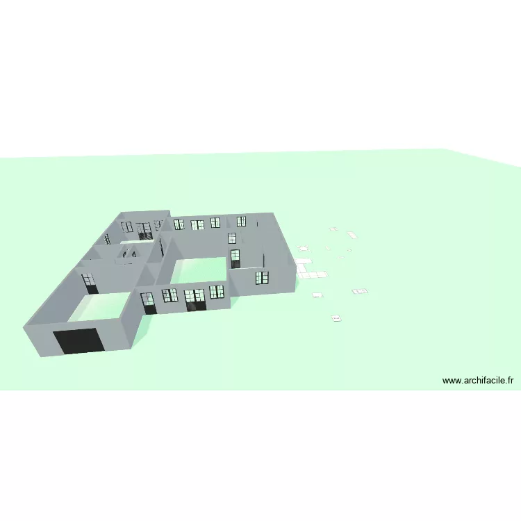 plan 123. Plan de 15  et 193 m²