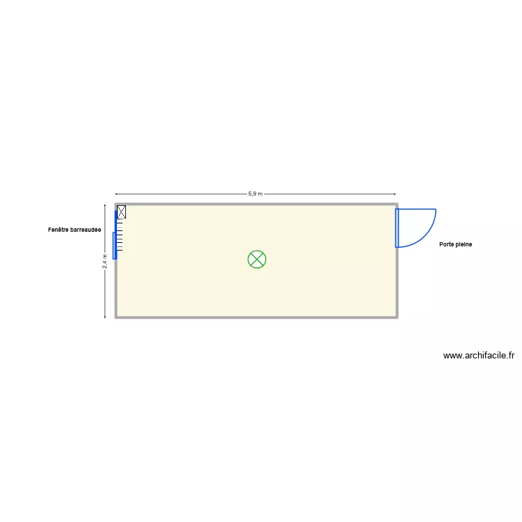 V514. Plan de 1  et 14 m²