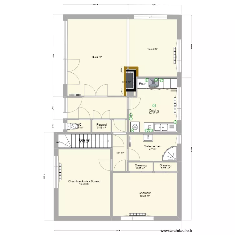 Maison du Tr&eacute;port - Actuel. Plan de 
