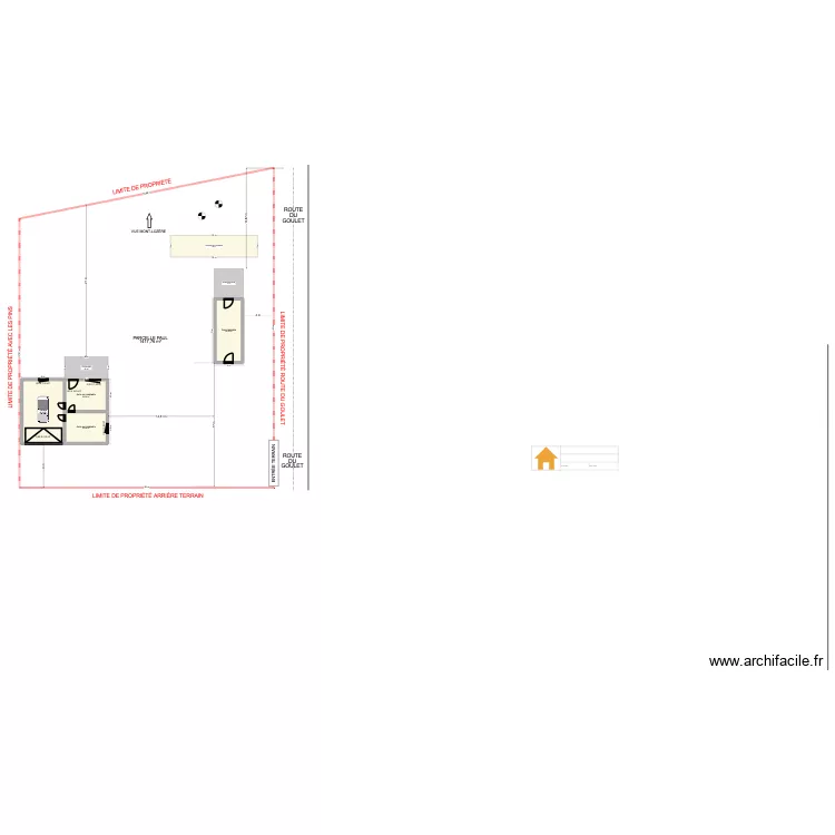 PLAN POUR PAUL. Plan de 4 et 128 m² PLAN POUR PAUL. Plan de 4 et 128 m²