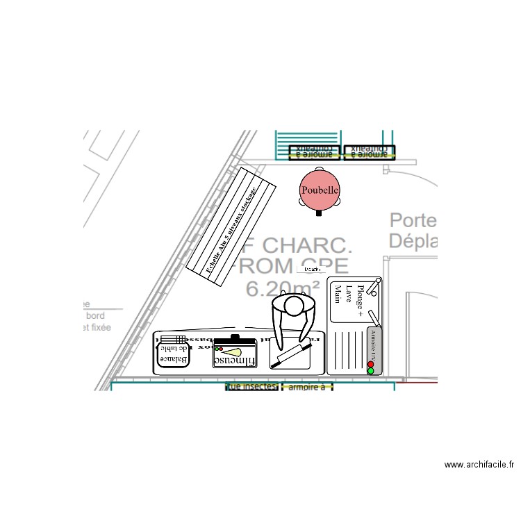 Labo La Tourette FC. Plan de 0 pièce et 0 m2