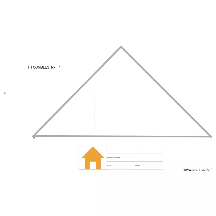 coupe combles perdus. Plan de coupe combles perdus. Plan de