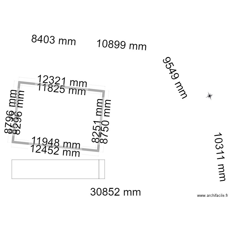 Plan masse.. Plan de 1 pièce et 98 m2