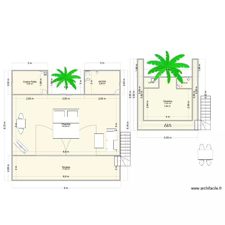 Cabane dans les arbres. Plan de 