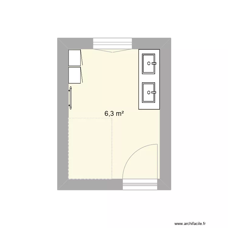 Vandenbusche. Plan de 1 pièce et 6 m² Vandenbusche. Plan de 1 pièce et 6 m²