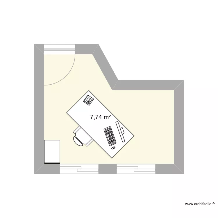 SOUILHAC 1. Plan de 1  et 8 m²