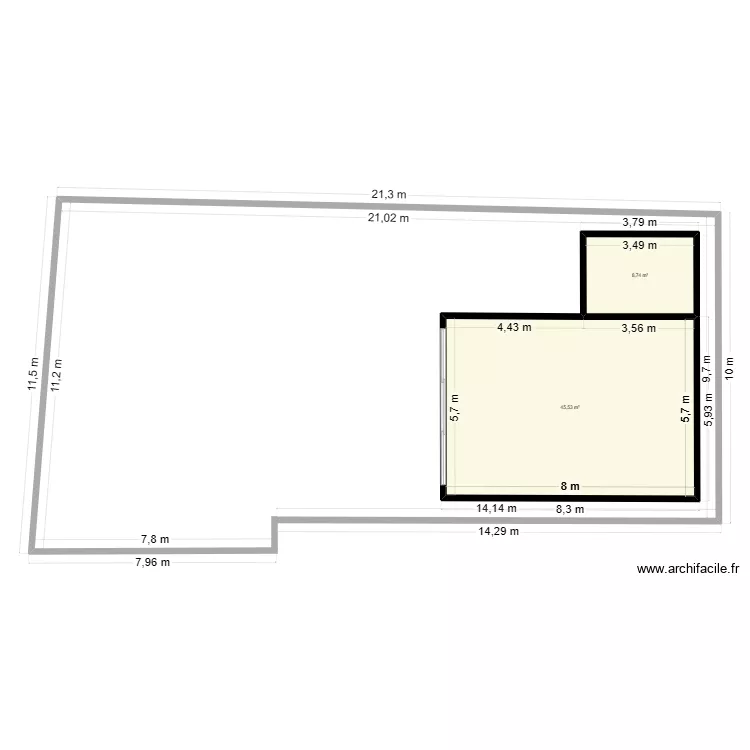 Villa 2. Plan de 