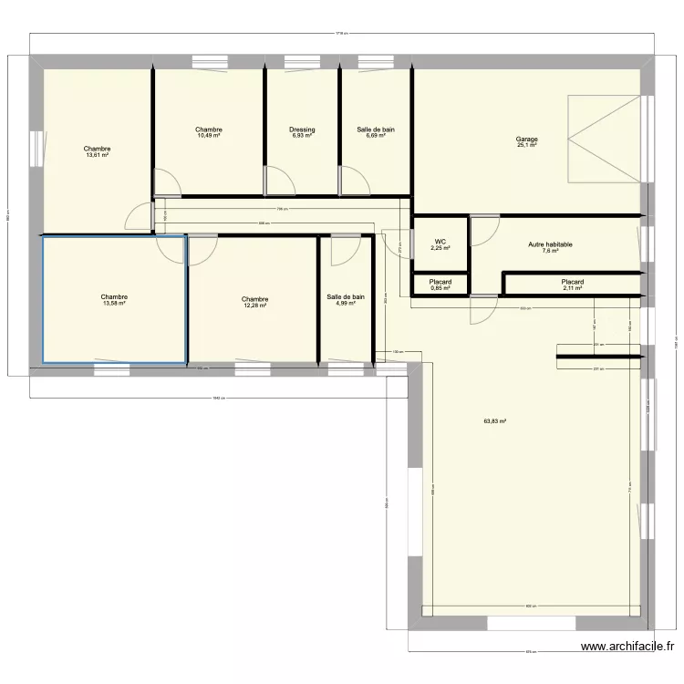 Maison 2. Plan de 