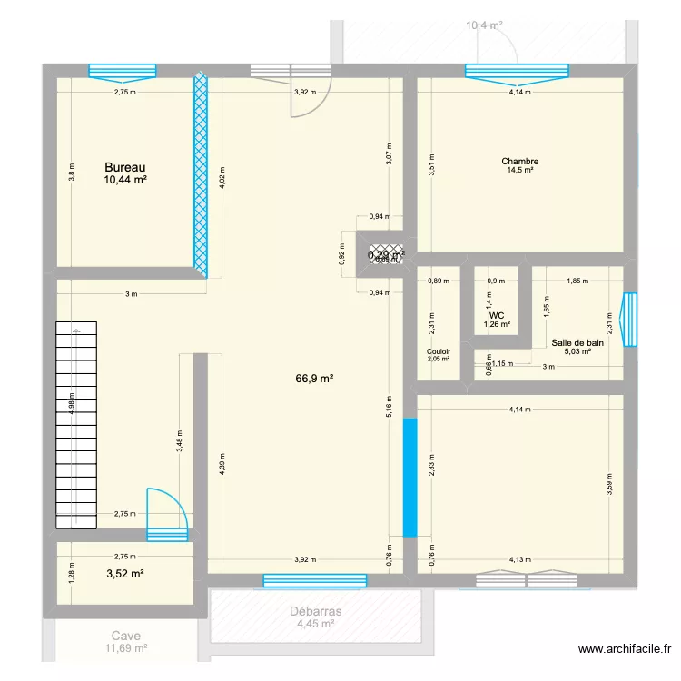 Maison Gandrange - r&eacute;novation. Plan de 25  et 322 m²