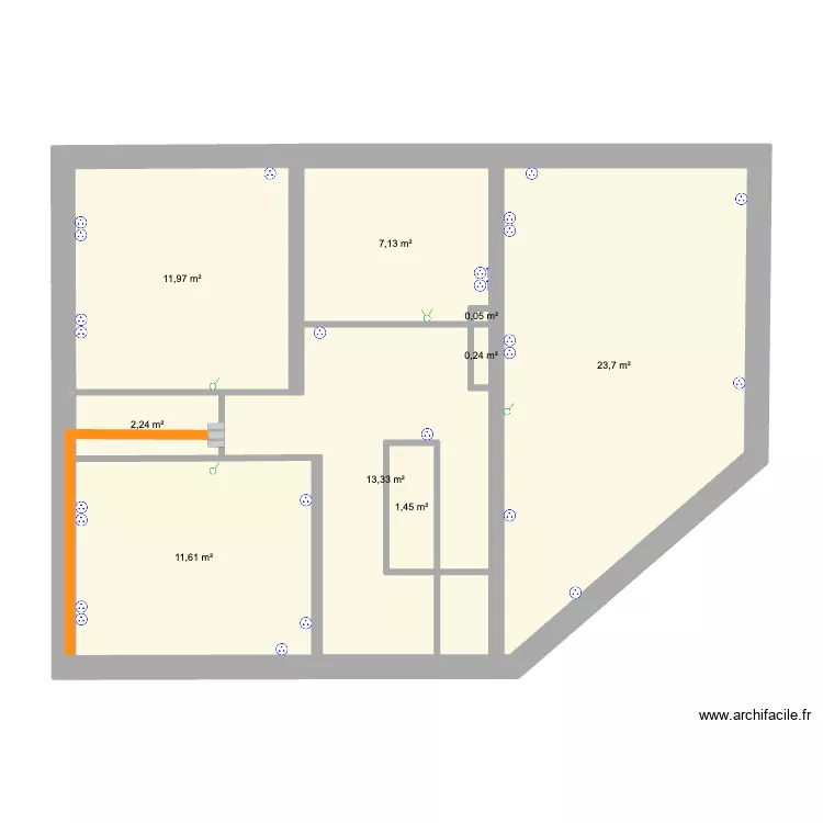 Maison 1er part 2. Plan de 9 et 72 m² Maison 1er part 2. Plan de 9 et 72 m²