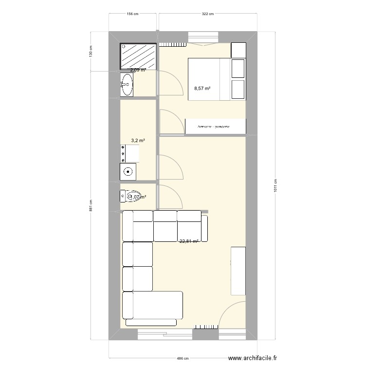 Cabane. Plan de 0 pièce et 0 m2