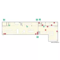 Plan hall MEO rdc proc&eacute;dure incendie