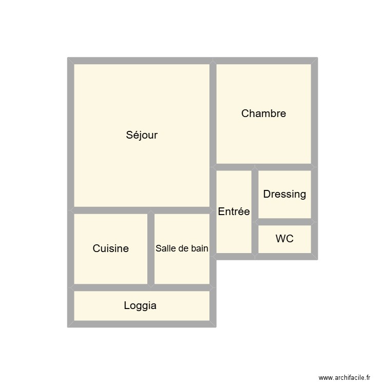 2505 GOUZIEN. Plan de 8 pièces et 13 m2