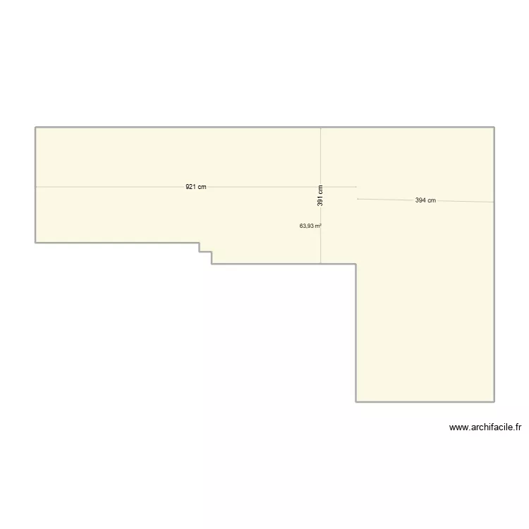 andernos. Plan de 1 pièce et 64 m²