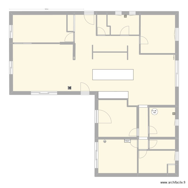 Plan projet  blanc 16 01. Plan de 12 pièces et 149 m2