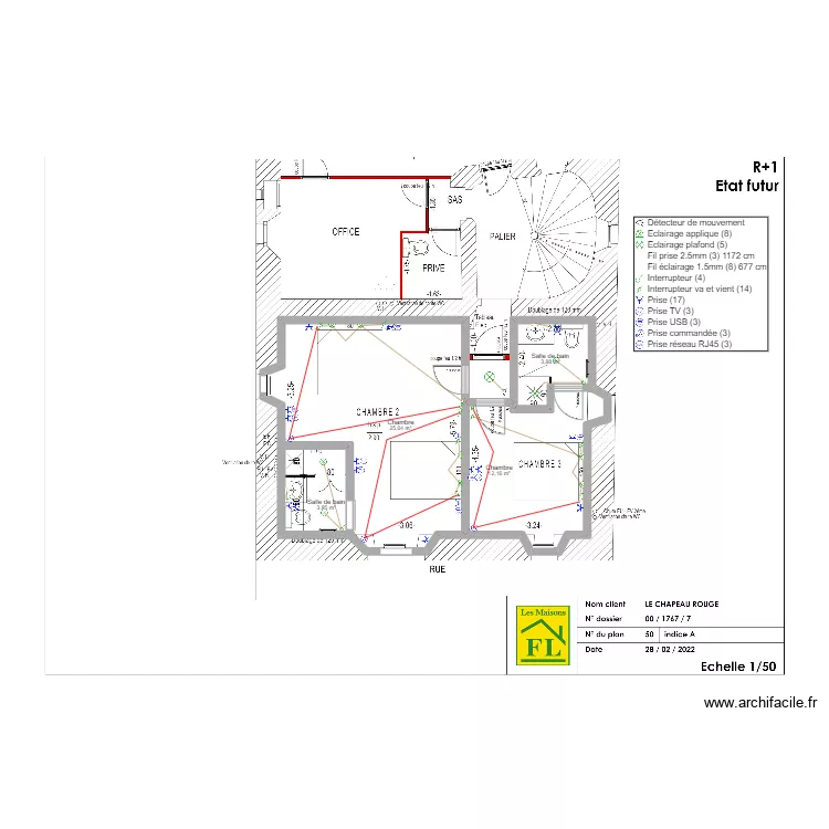 1ER ETAGE 2. Plan de 1ER ETAGE 2. Plan de